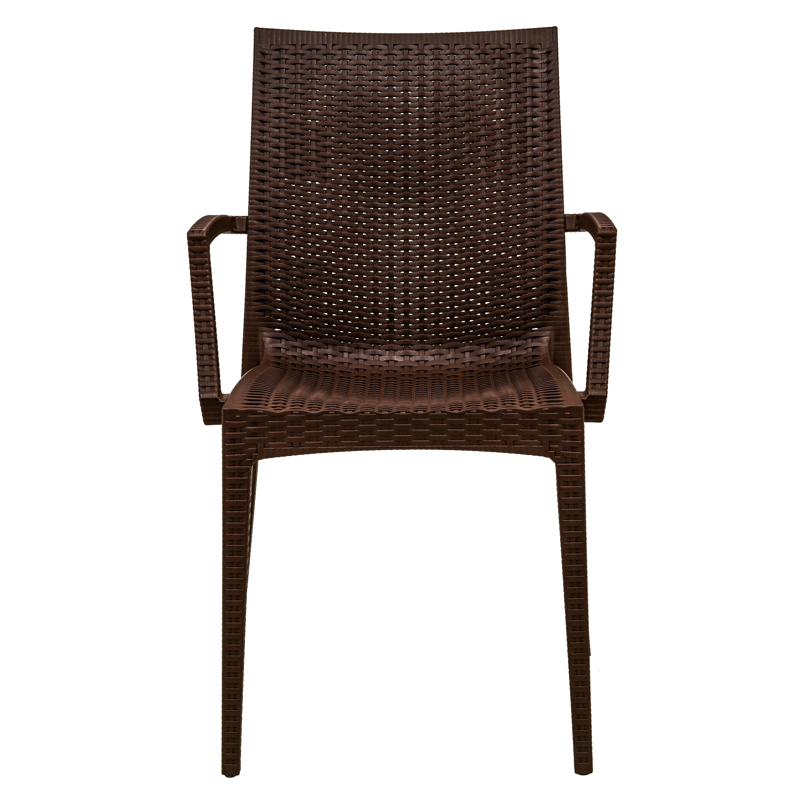 Weave Mace Indoor/Outdoor Chair (With Arms), Set of 4
